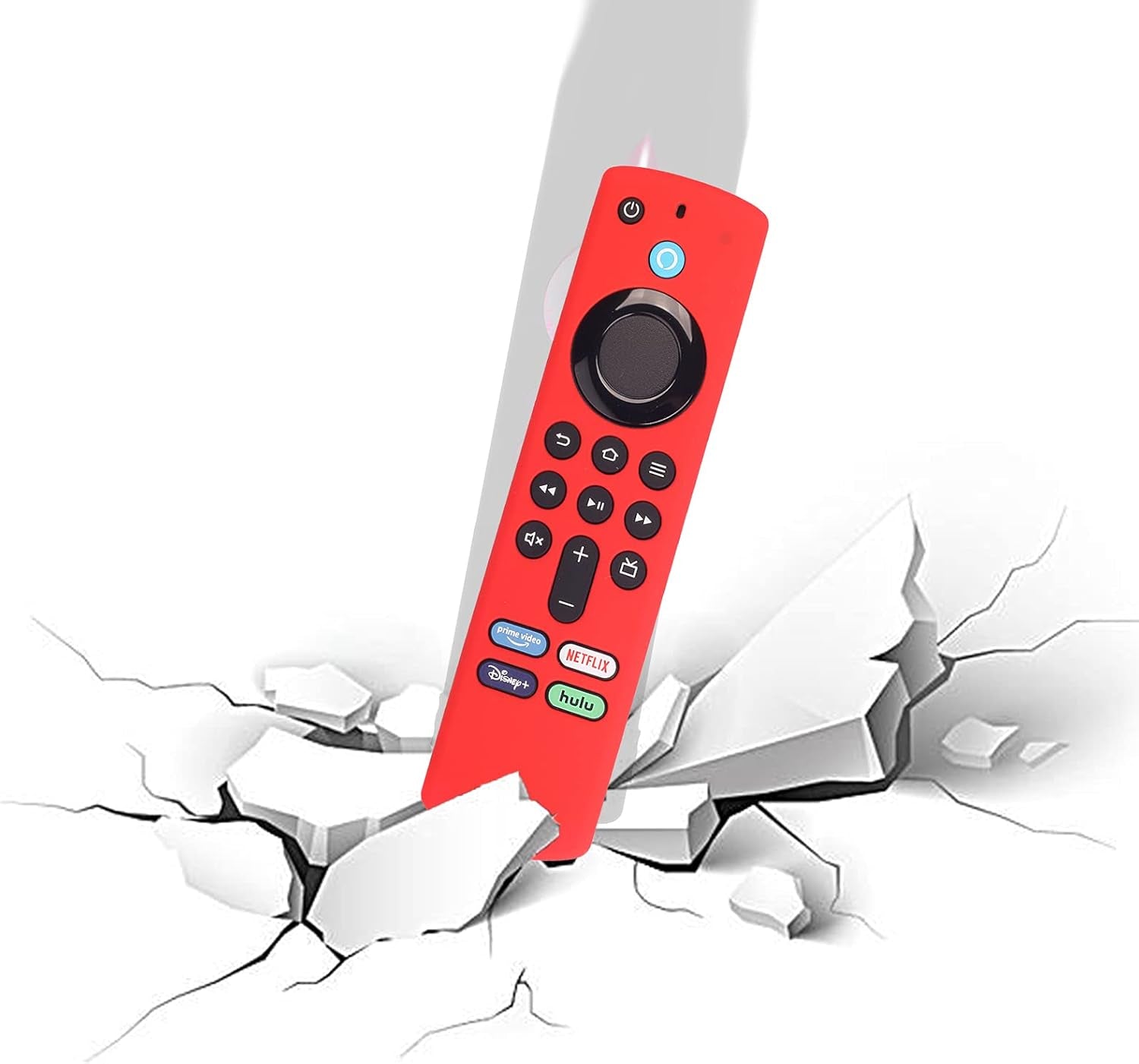 Silicone Cover Compatible with 5.6 Inch Fire TV Stick (3Rd Gen) Remote Firestick Remote Cover for Firesticksticktv Silicone Protective Case Sleeve (Dark Grey)