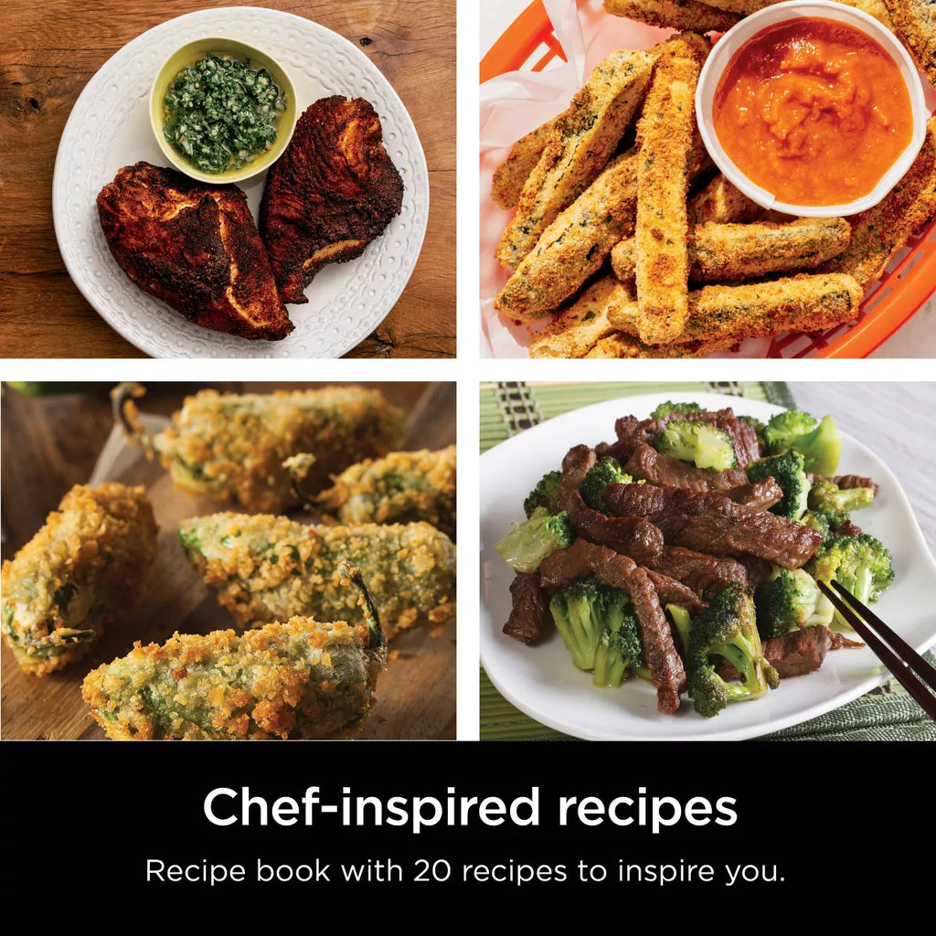 Ninja 4Qt Air Fryer - Black AF101: Stainless Steel, 1550W, Digital Control, Dishwasher-Safe, 1-Year Warranty