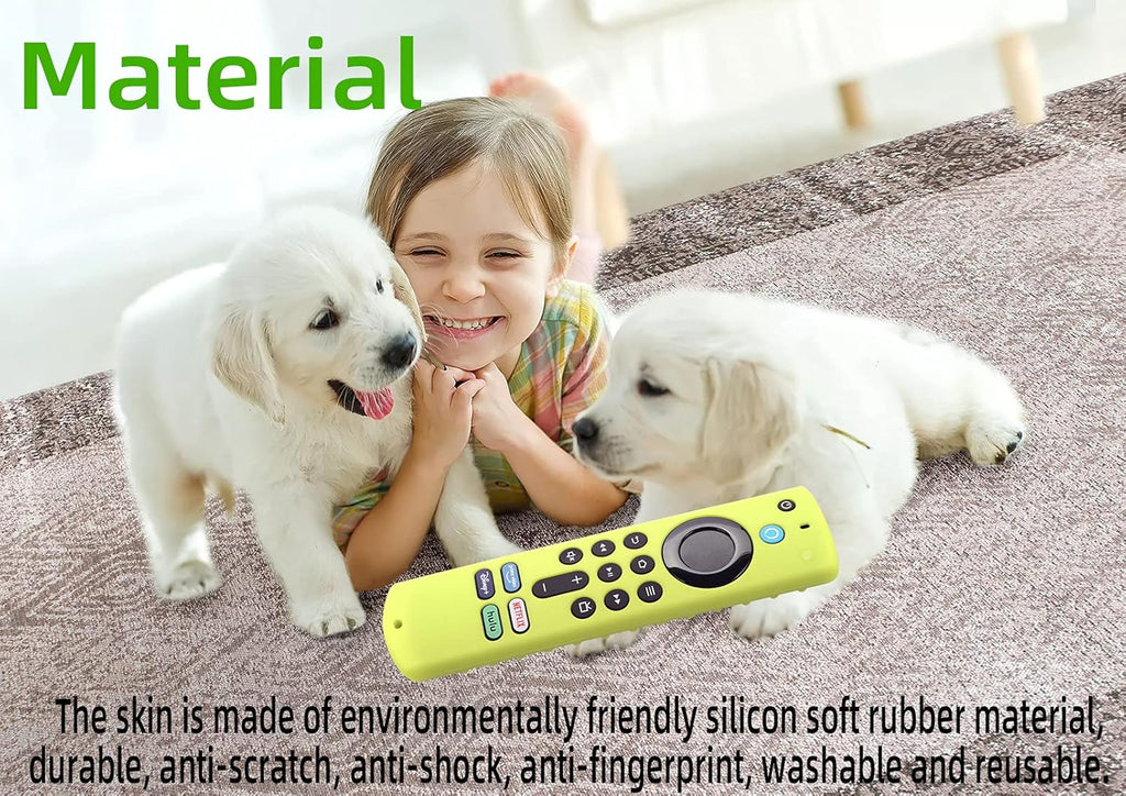 Silicone Cover Compatible with 5.6 Inch Fire TV Stick (3Rd Gen) Remote Firestick Remote Cover for Firesticksticktv Silicone Protective Case Sleeve (Dark Grey)