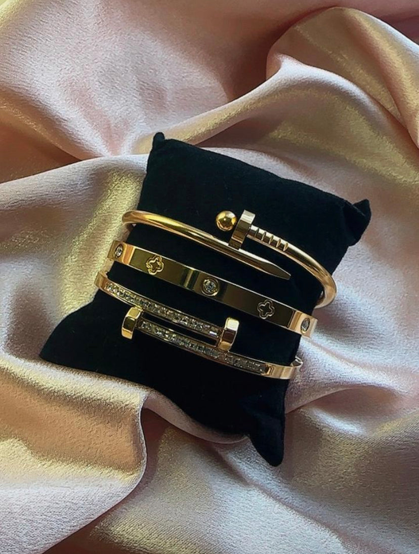 Jewel Bangle Bracelet Set