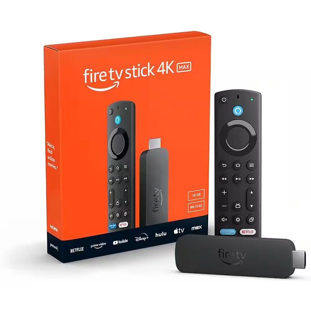 Fire TV Stick 4K Max (2Nd Gen) Streaming Device with Wi-Fi 6E Support, Ambient Experience, and Alexa Voice Remote